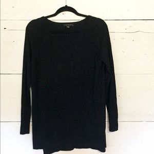 Ann Taylor Black Sweater Tunic